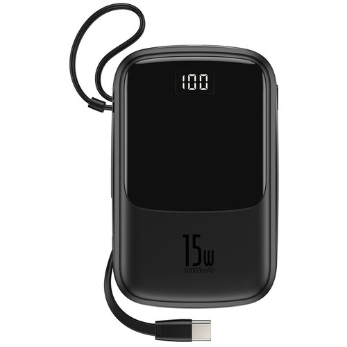 Внешний аккумулятор Baseus Q pow Digital Display 3A Power Bank 10000mAh With Type-C Cable Black PPQD-A01 PPQD-A02 PPQD-A09 299900₽