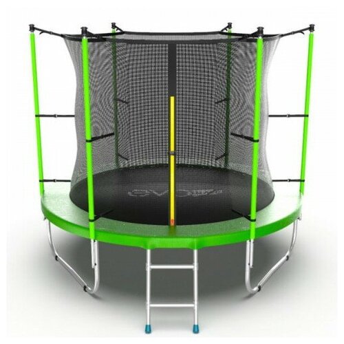 фото Батут с внутренней сеткой и лестницей evo jump internal 8ft (green) evo fitness