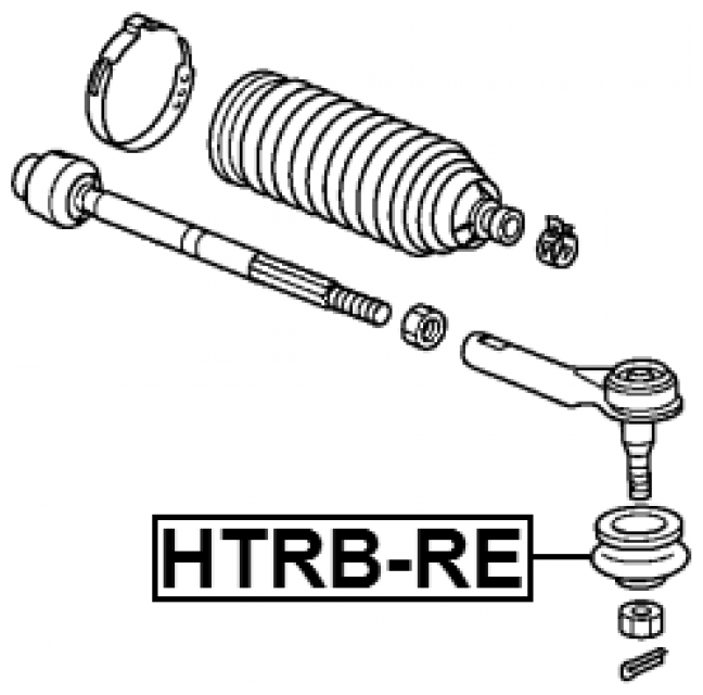 Пыльник рулевого наконечника Febest HTRB-RE