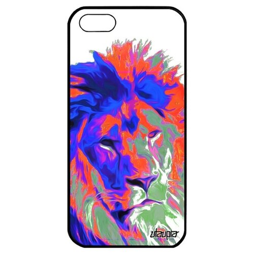 фото Простой чехол на телефон // apple iphone 5 5s se (2016) // "лев" африка стиль, utaupia, белый