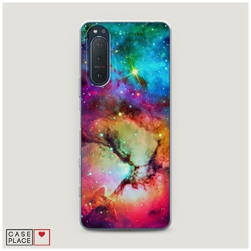 фото Силиконовый чехол "смешание цвета в космосе" на sony sony xperia 5 ii / сони иксперия 5 ii case place