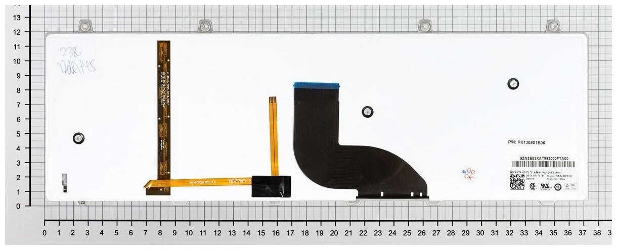 Клавиатура для ноутбука Dell AEGM7N00210 черная с подсветкой