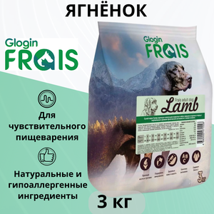 FRAIS 3кг Корм для собак средних и крупных пород с мясом ягненка