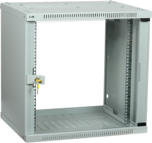 ITK Шкаф LINEA WE 9U 600x600мм дверь стекло серый