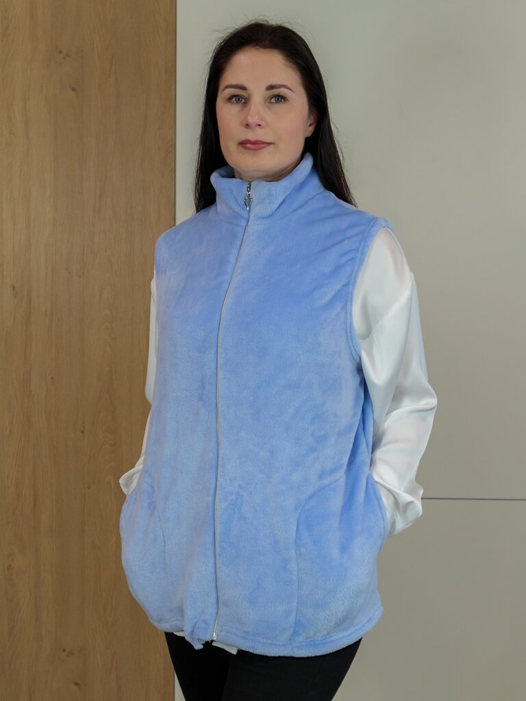 фото Куртка без рукавов, голубой БельВита 44-46