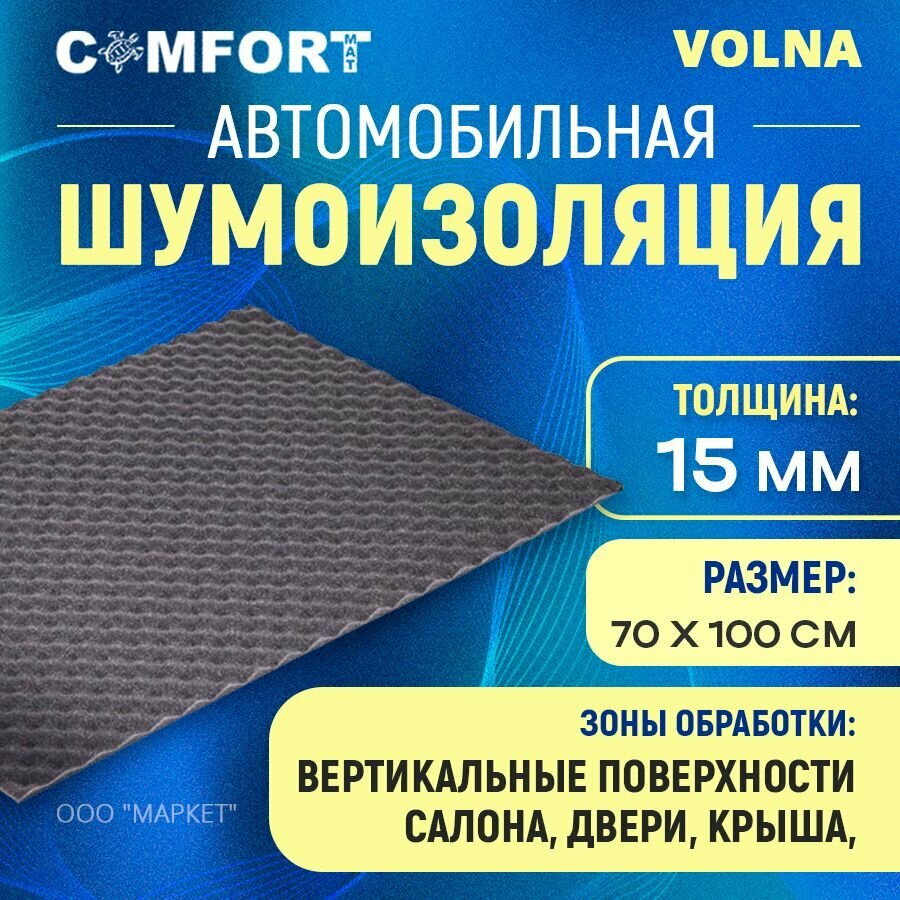 Шумоизоляция Comfort mat Volna 1м х 70см