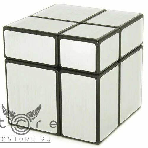 Кубик Рубика Зеркальный / ShengShou Mirror blocks 2x2 Черно-серебряный / Развивающая головоломка