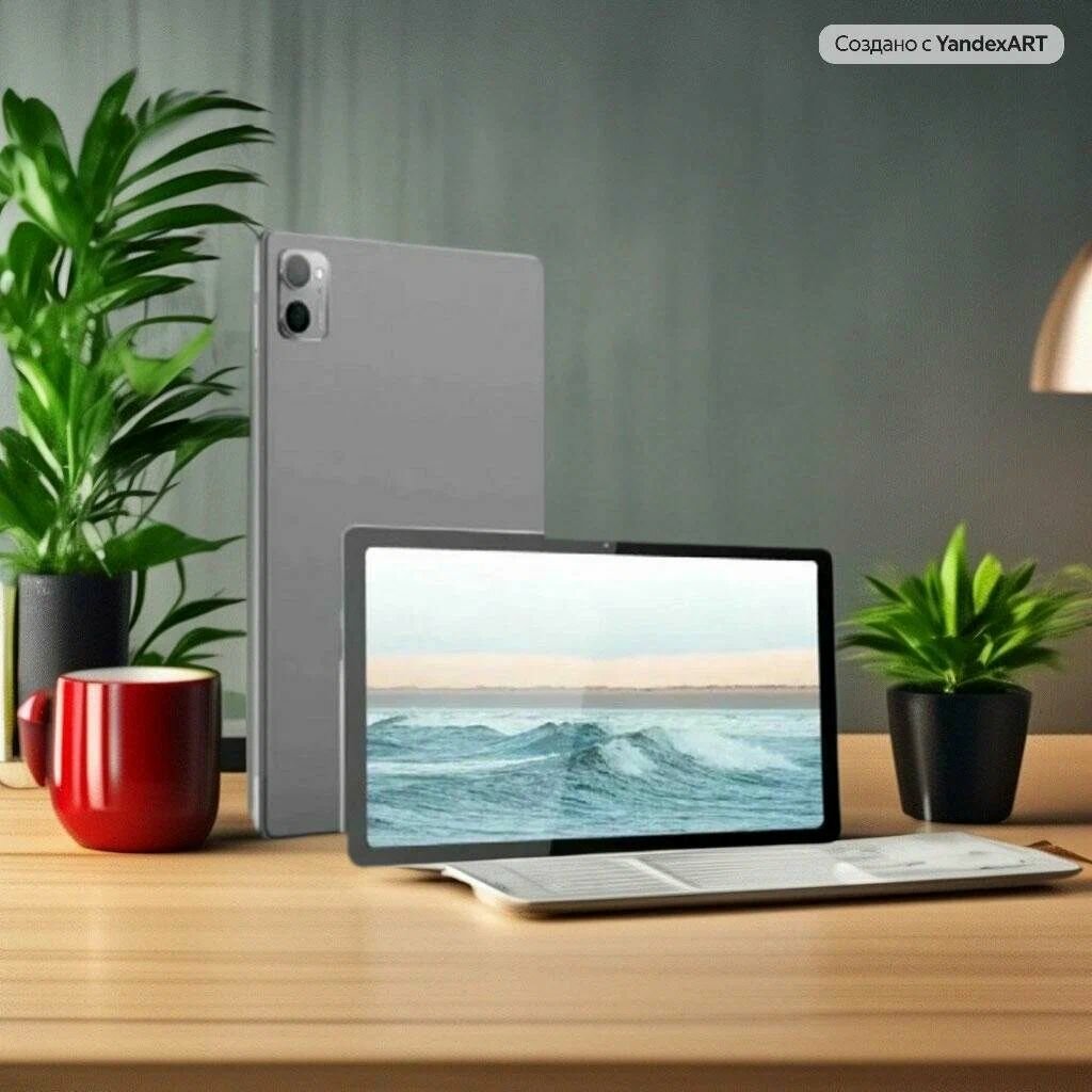 Мощный планшет для работы и развлечений X20 PRO с чехлом и клавиатурой/ Серый №1 — фото 1