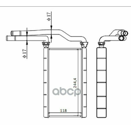 Радиатор Отопителя Салона Tg-Rih0012L081-61-A10 TiGuar Mazda Mpv Lw 99-06 Ti-Guar арт TGRIH0012 5170₽