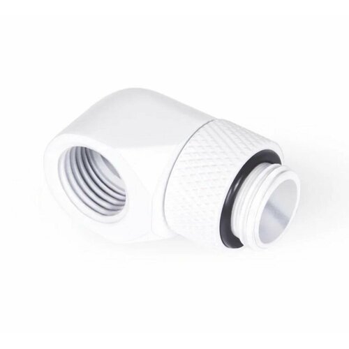 Фитинг Alphacool Eiszapfen L-разъем, вращающийся G1/4 - белый