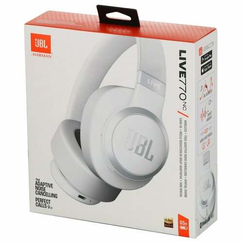 Наушники накладные Bluetooth JBL Live 770NC White JBLLIVE770NCWHT 15999₽