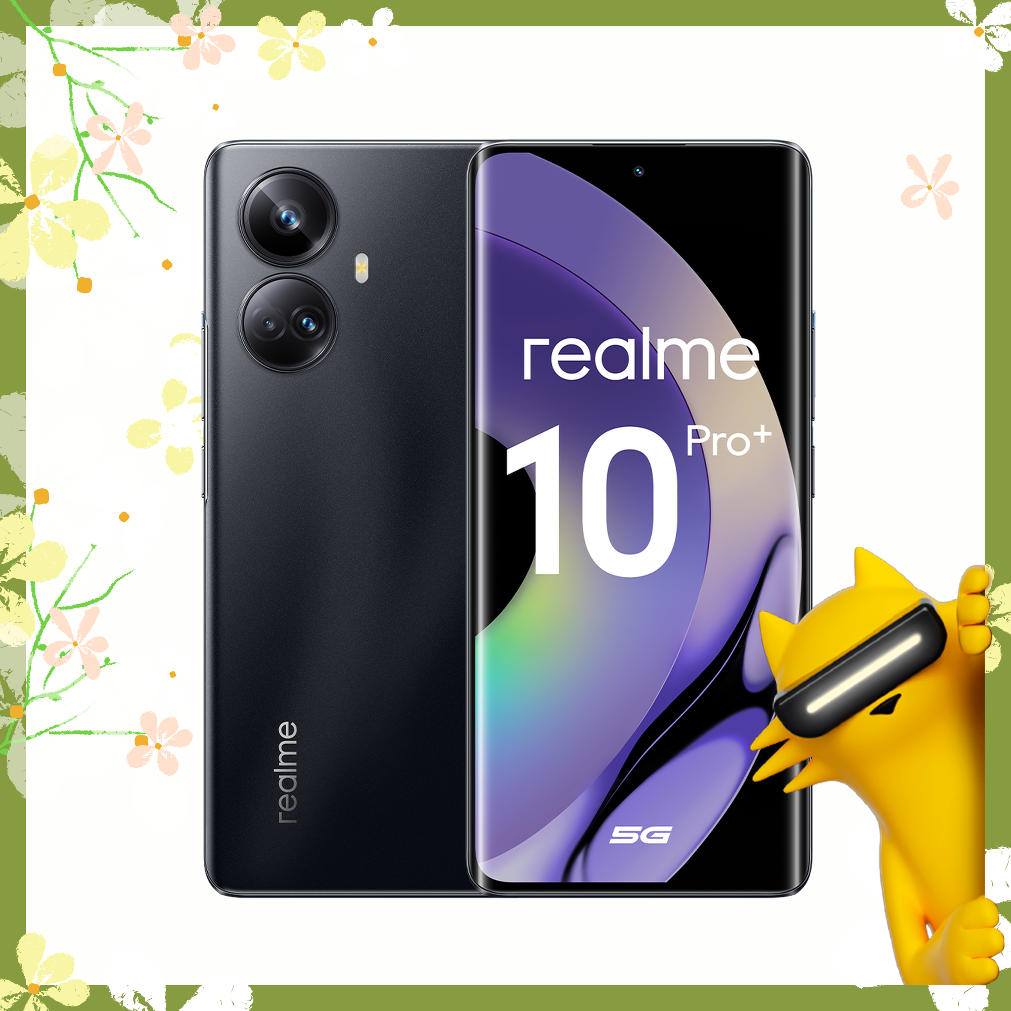 Смартфон realme 10 Pro+ 5G 8/128 ГБ RMX3686, Черный