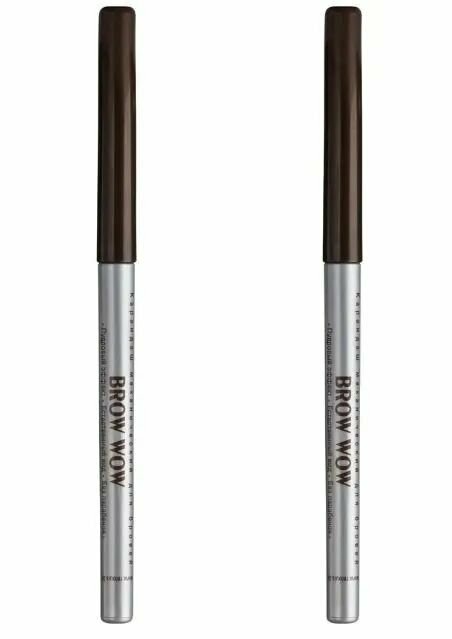 Relouis Карандаш механический для бровей Brow Wow, тон 03 Medium Brown, 2 шт.