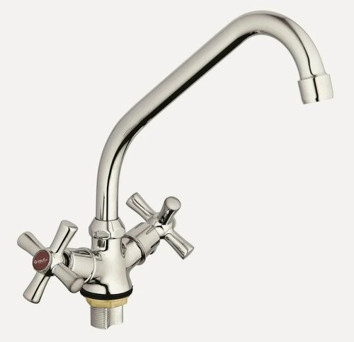 Изображение товара Смеситель G.lauf QFR4-A722 для кухни с поворотным изливом, двухвентильный