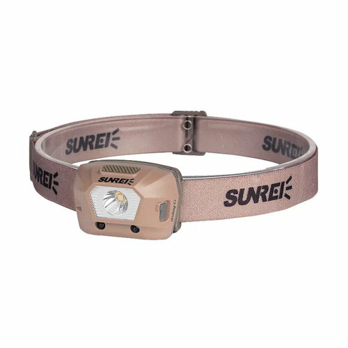 Фонарик портативный Sunree iFishing-Li Sensing Headlamp 230 лм, 1800мАч, IPX5, до 110 часов работы бежевый