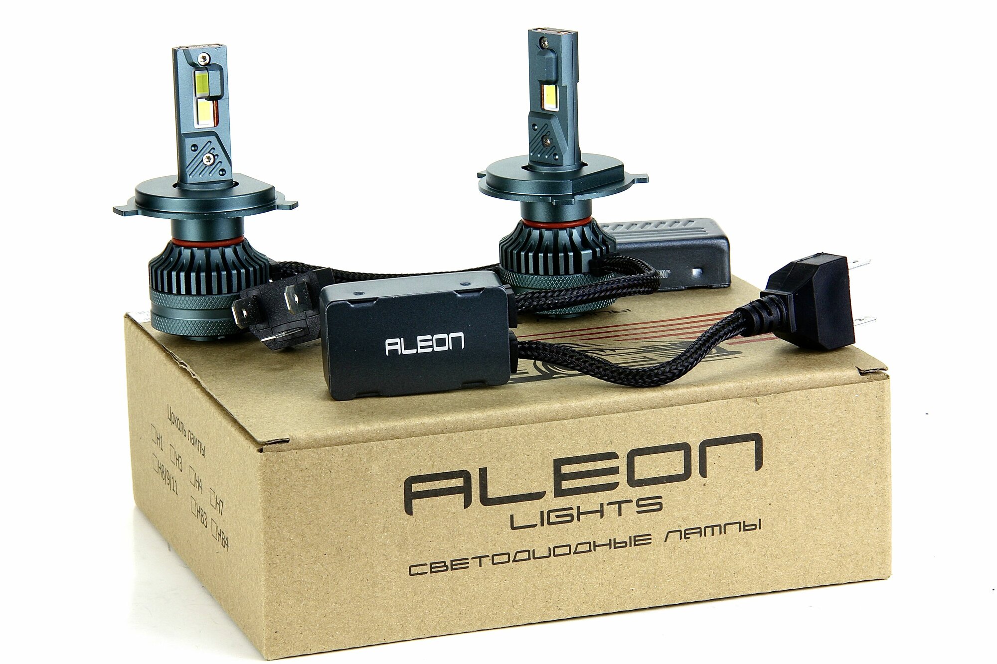 Светодиодные лампы ALEON H4, 12V, 50W, 6000К