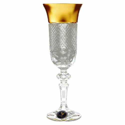 Бокалы для шампанского 150 мл 6 шт Crystal Heart 