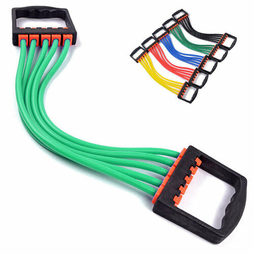 Эспандер грудной угиверсальный спортивный плечевой тренажер для фитнеса йоги и гимнастики профессиональный мужской силовой инвентарь для тренировок дома с регулируемой нагрузкой 16кг на растяжение 611₽