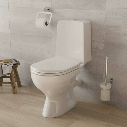 Изображение товара Унитаз-компакт Gesso Премиум 2 HOME De Luxe с 2-х уровневой арматурой, сиденьем микролифт (100% комплектация)