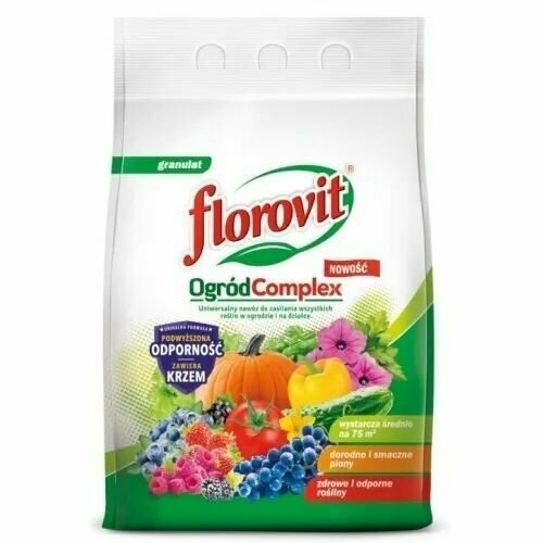 Florovit' гранулированное универсальное садовое удобрение, 1кг