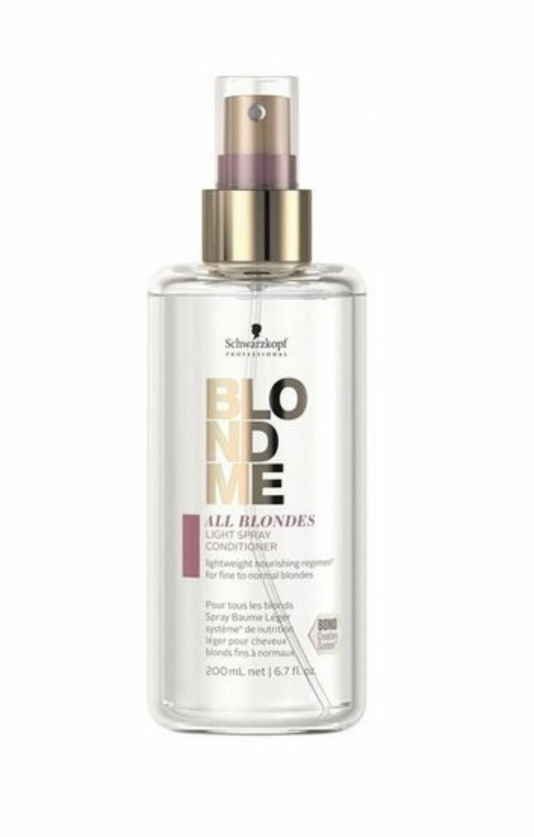 Schwarzkopf Blondme All Blondes Light Spray Conditioner - Спрей-кондиционер для тонких волос 200 мл