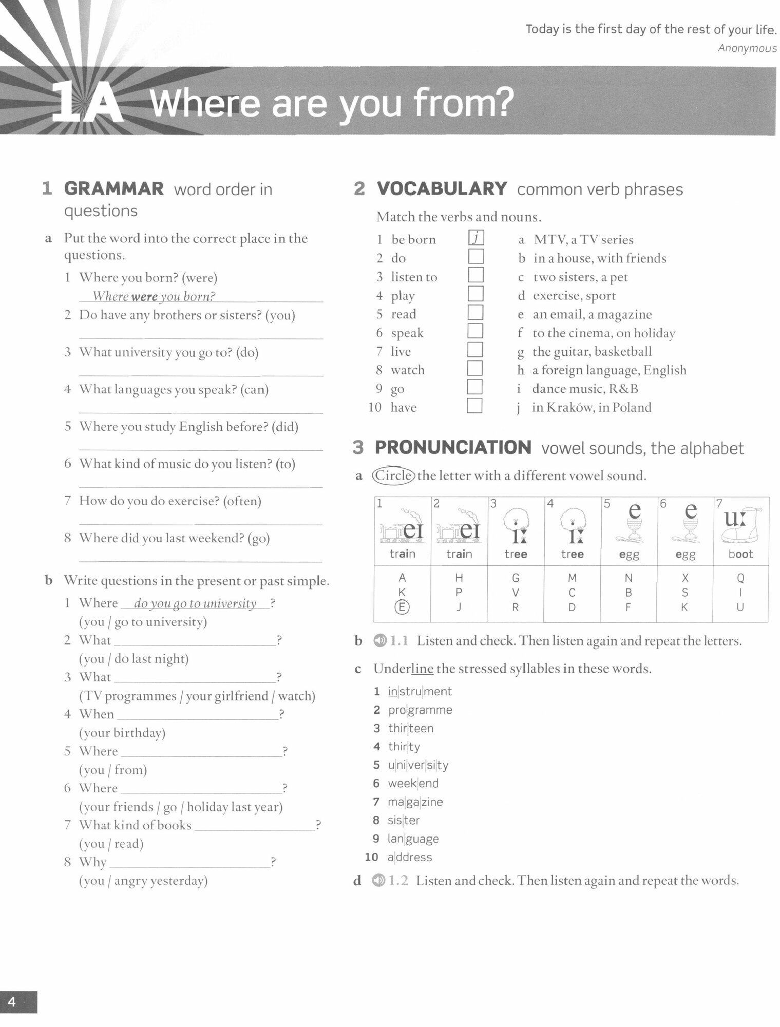 English File. Third Edition. Pre-Intermediate. Workbook with key - фото №7