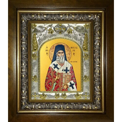 Икона Нектарий Эгинский святитель святитель нектарий эгинский митрополит икона на доске 20 25 см
