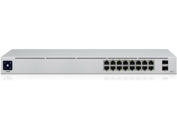 Коммутатор 16PORT 1000M 2SFP POE USW-16-POE UBIQUITI