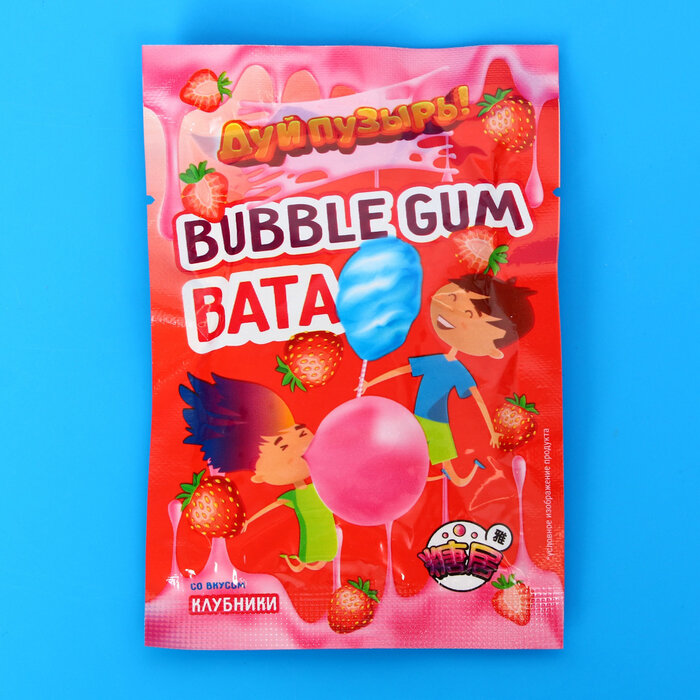 Жевательная резинка "Дуй пузырь! Bubble gum вата" 5 г(3 шт.)