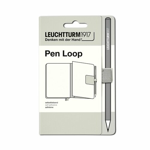 Петля самоклеящаяся Pen Loop для ручек на блокноты Leuchtturm1917 цвет Серый светлый держатель для ручки leuchtturm1917 pen loop винный