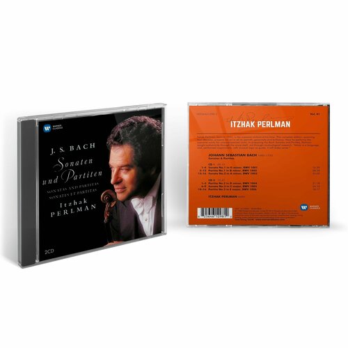 Itzhak Perlman - Bach: Sonatas And Partitas (2CD) 2015 Warner Jewel Аудио диск компакт диски warner classics pablo casals bach cello suites 2cd