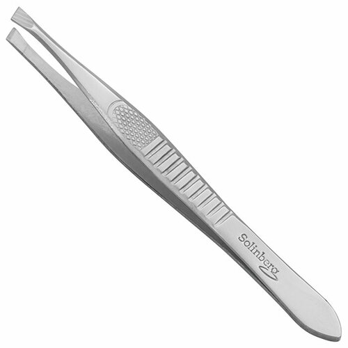 Пинцет для бровей Solinberg F171B серебристый ручная заточка 240₽