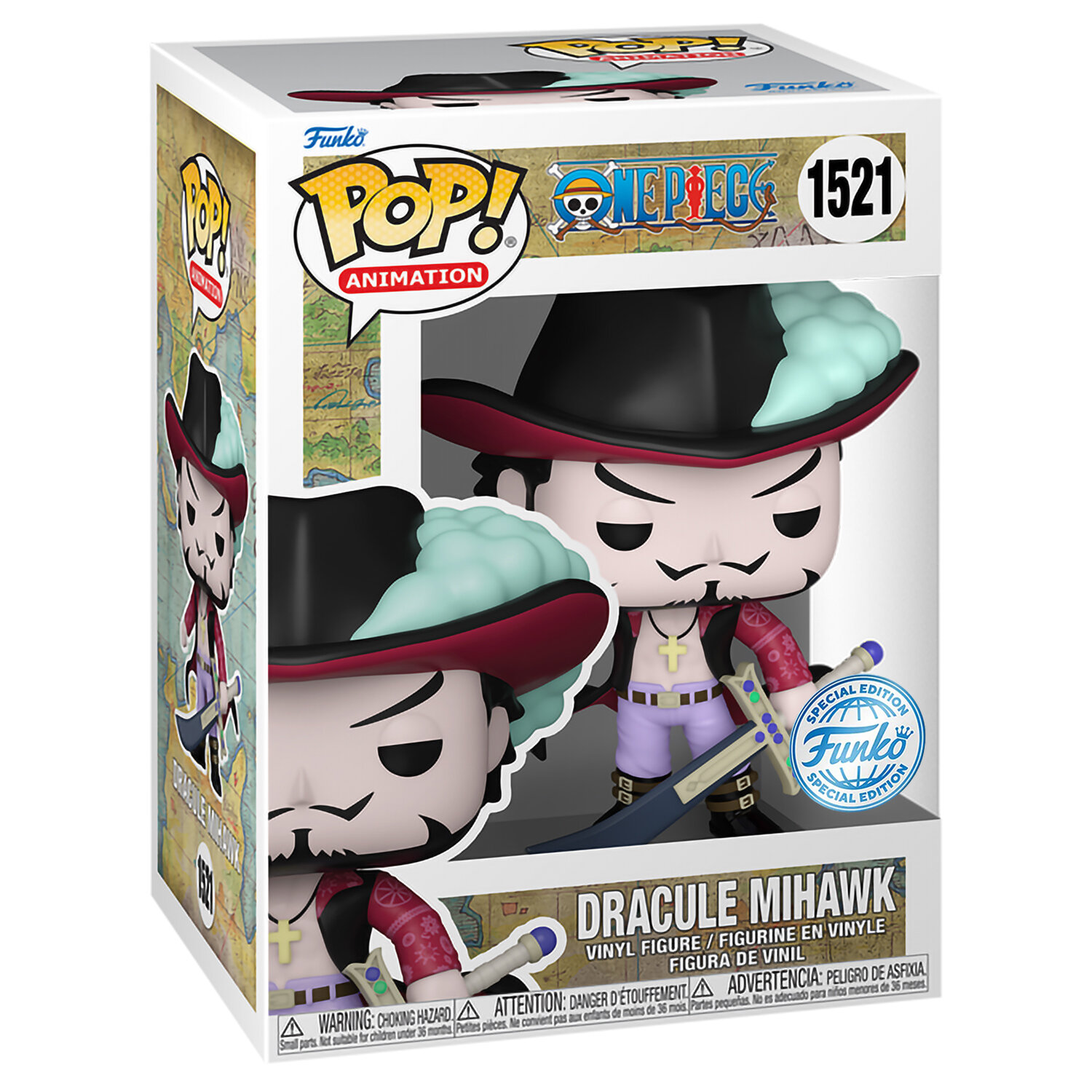 Фигурка Funko POP! Animation One Piece Dracule Mihawk (Exc) (1521) 77108 — фото 1