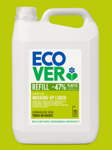 Изображение товара Жидкое средство для мытья посуды Ecover с экстрактом Алое Вера экоконцентрат 5 литров