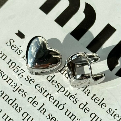 Комплект серег SJW, размер 12 мм, серебристый