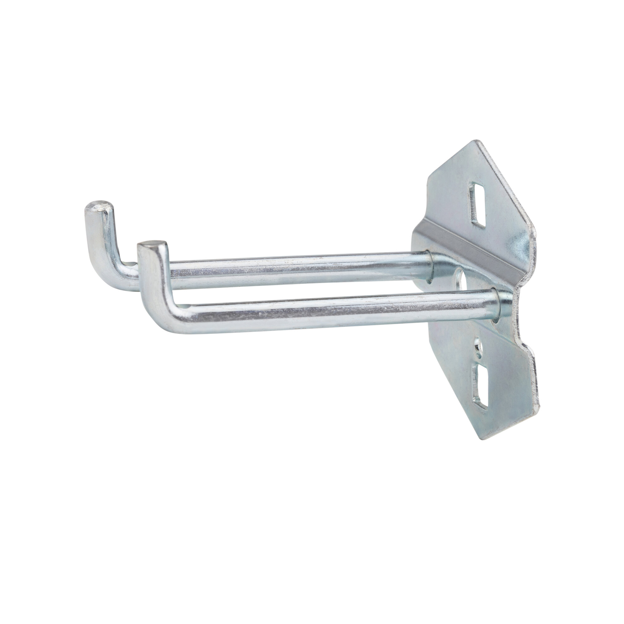 Двойной изогнутый держатель инструмента NORGAU Industrial для перфорированных панелей 38х10х10  75 мм