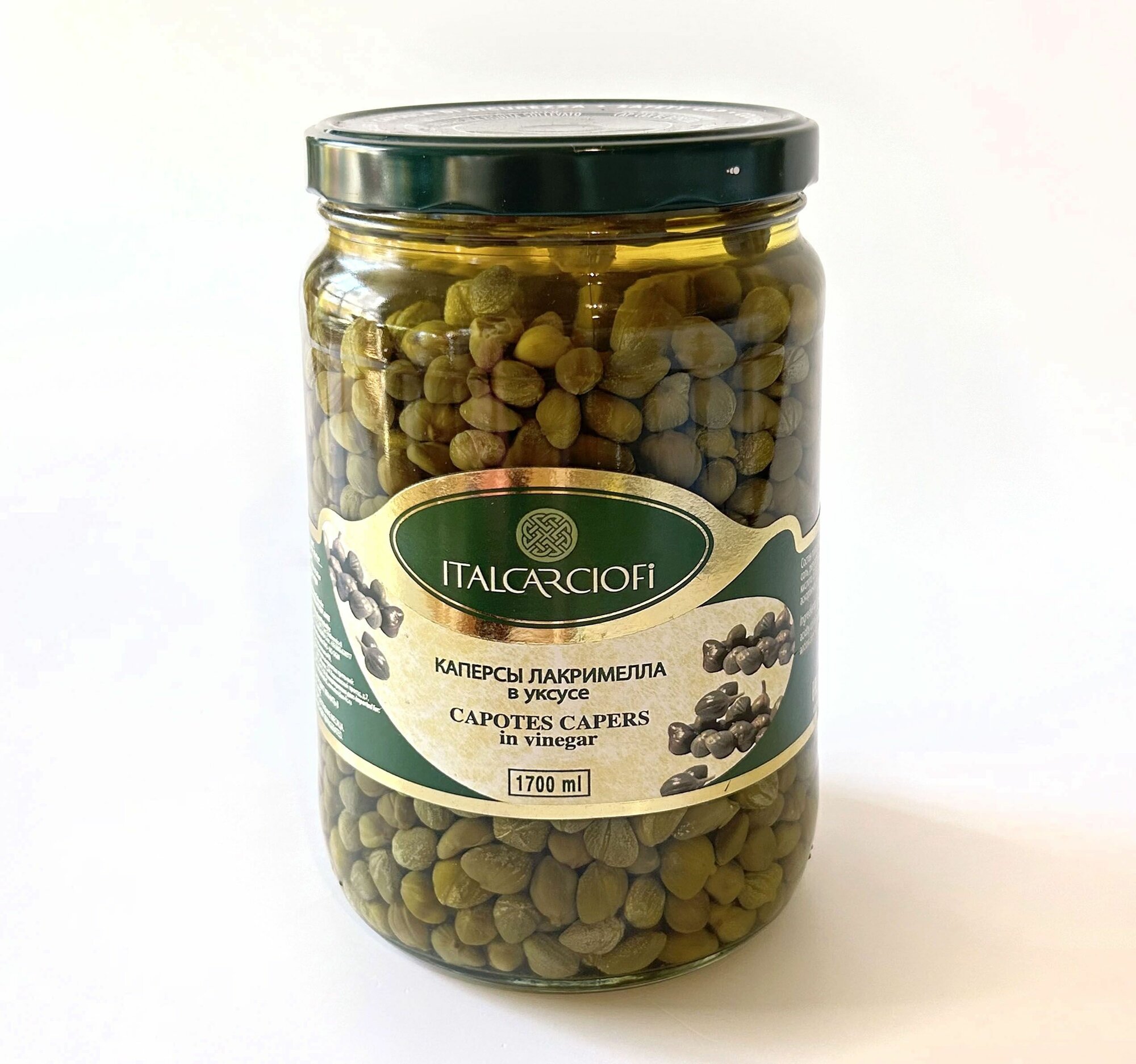 Каперсы лакримелла в уксусе "ItalCarciofi" Capores Capers in Vinegar, Италия, 1700 мл