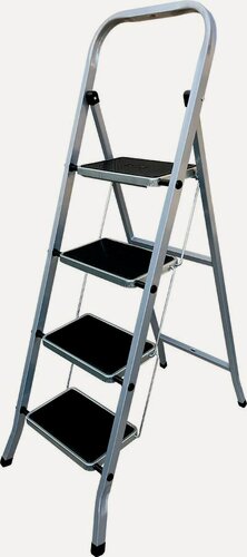 Изображение товара Стремянка Стальная Sevenberg Nova С 4-Мя Широкими Ступенями Рабочая Высота 2.91 М.
