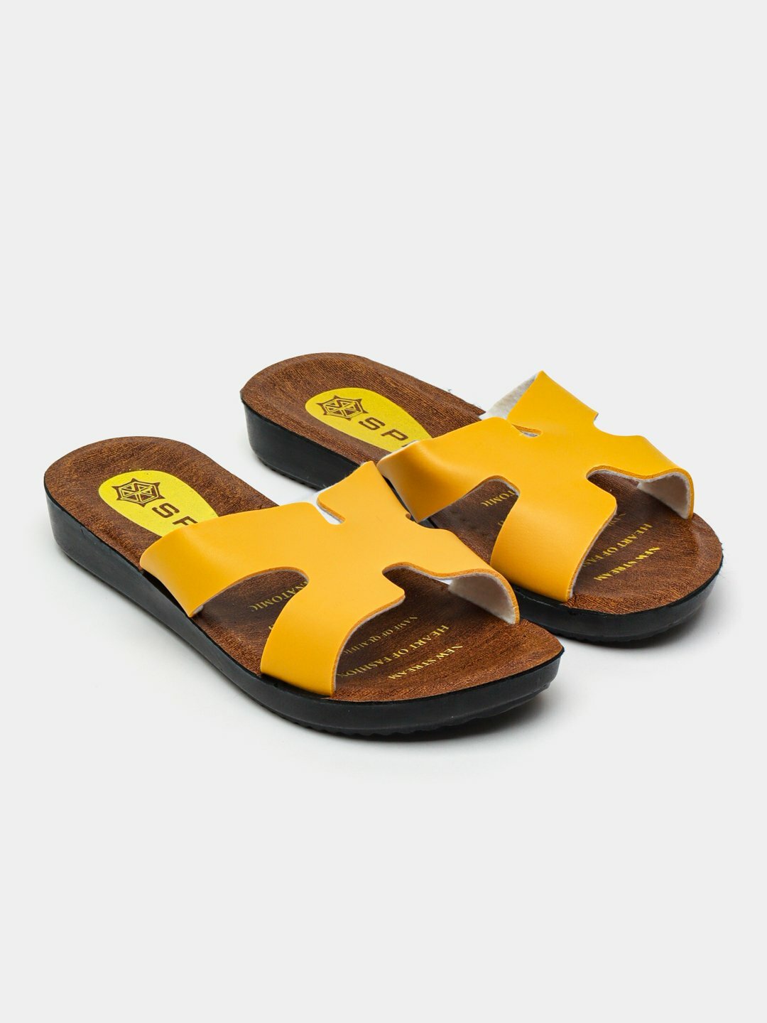 Шлёпанцы, размер 35, желтый — фото 1