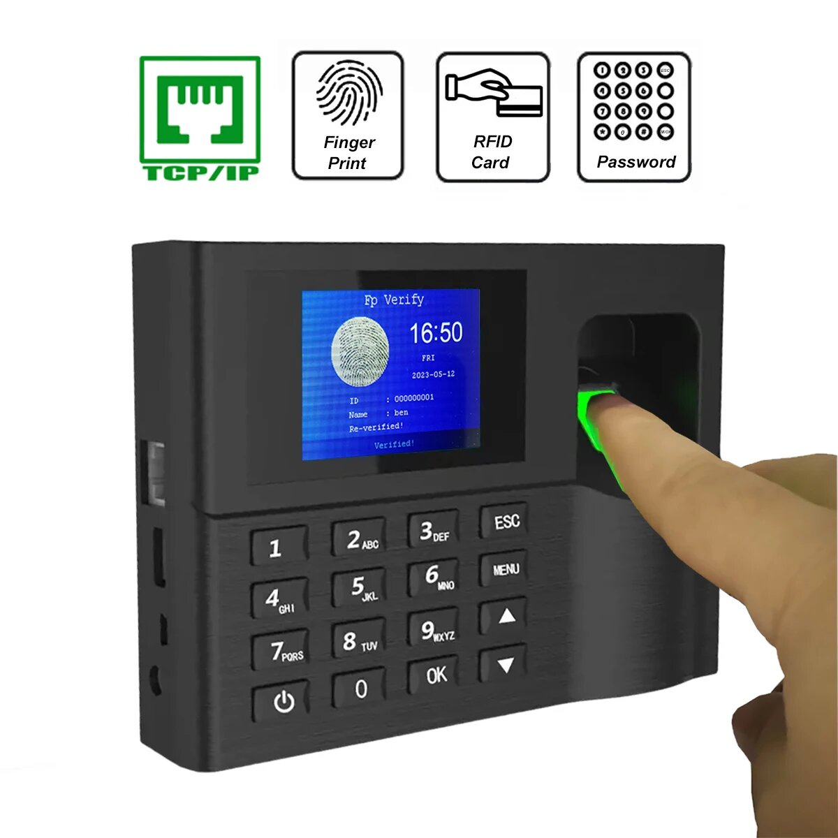 UDVBio C312-ID Биометрические часы для контроля рабочего времени