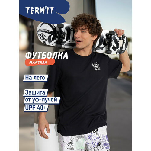 фото Футболка termit marketplace hybrid-3 men's ss t-shirt, размер 52-54, черный