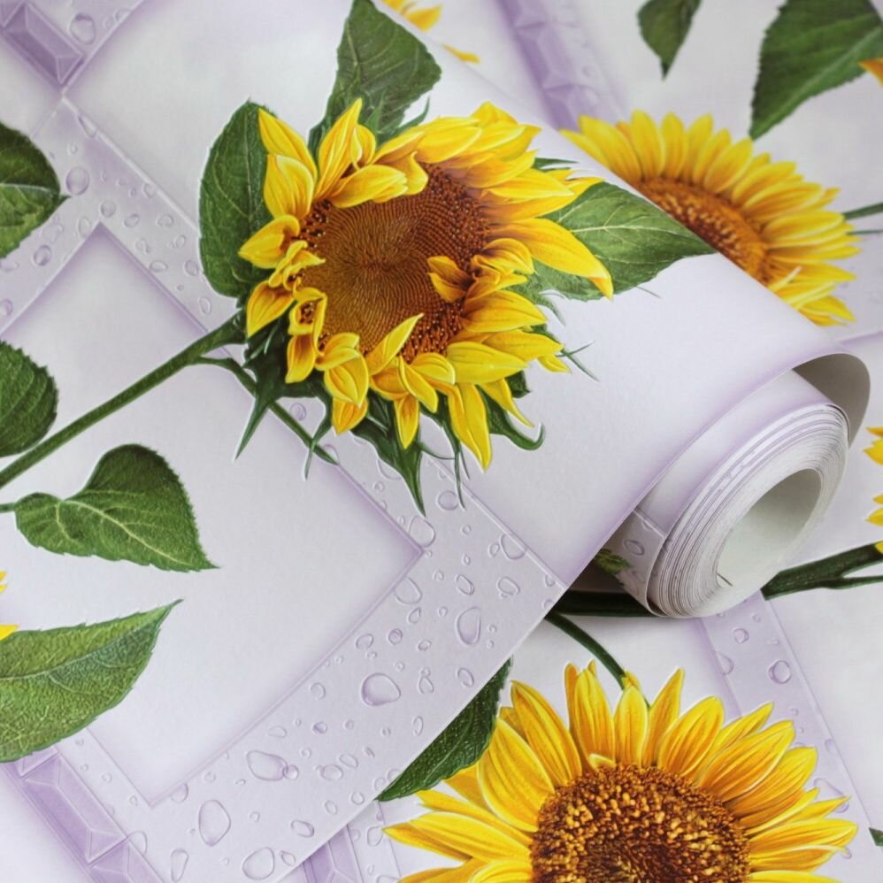 Обои Sal Decor Подсолнух 757367-06 Винил на бумаге 1005 м 053 м