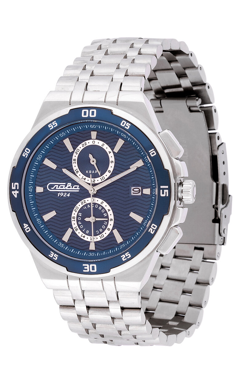 Наручные часы Слава Традиция, синий — фото 1