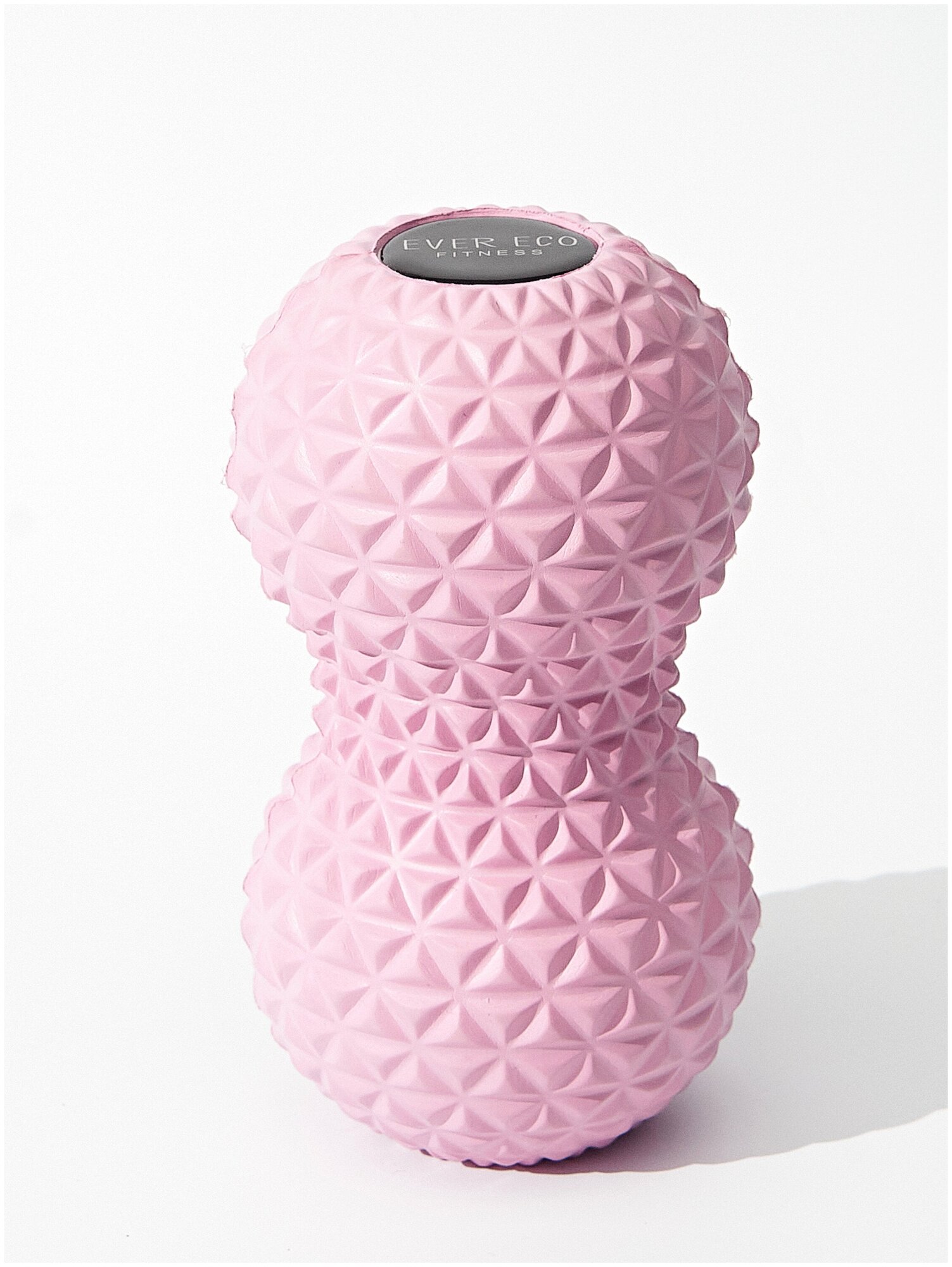 Массажный мячик / спортивный массажёр / массажный ролик для спины / массажный мяч / массажный ролл / 16х8 см, цвет розовый - фотография № 2