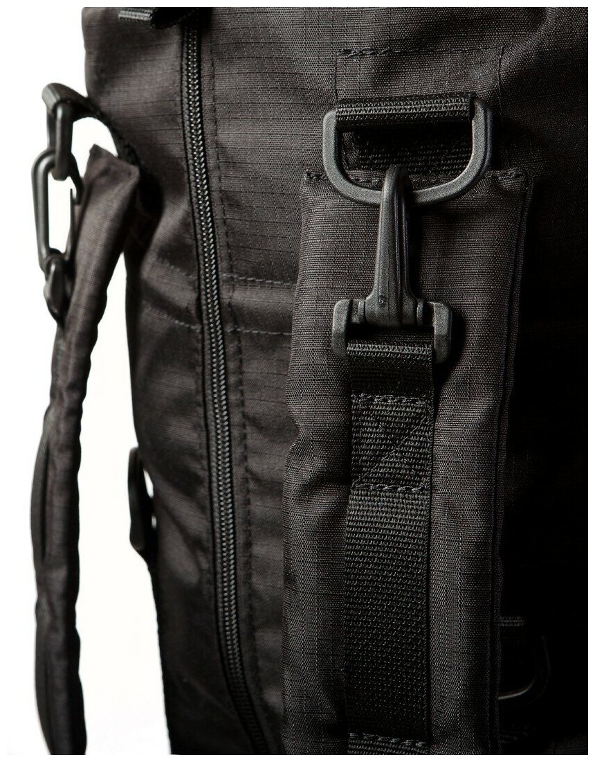 Сумка рюкзак трансформер «RHOMBYS» (Ромбус) Флекс чёрный - фотография № 11