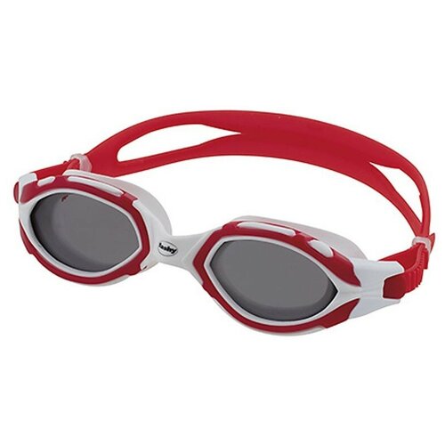 фото Очки для плавания fashy osprey, поляризация, дымчатые линзы, нерегулируемая переносица, цвет красный/белый