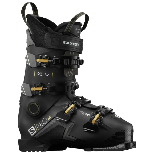 фото Горнолыжные ботинки salomon s/pro hv 90 w, 5 / 23, black/belluga/golden glaw