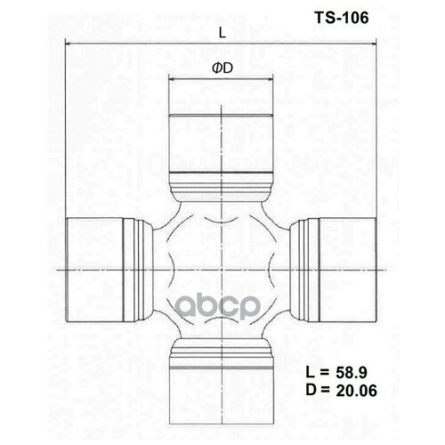 Крестовина Карданного Вала TOYO арт. TS106