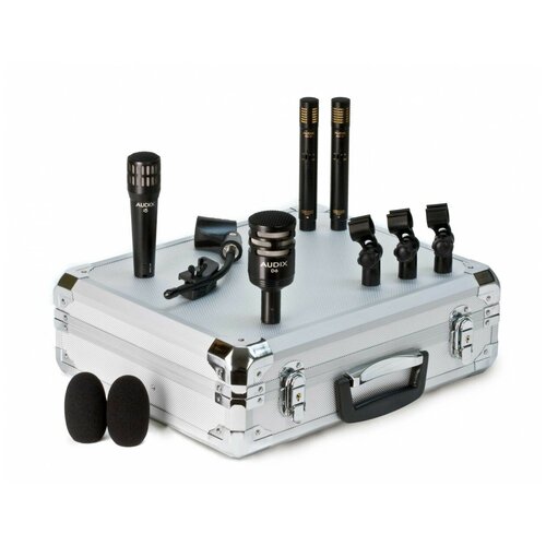 Audix DP Quad комплект из 4 микрофонов для ударных инструментов, i5, D6, 2 x ADX51, кейс