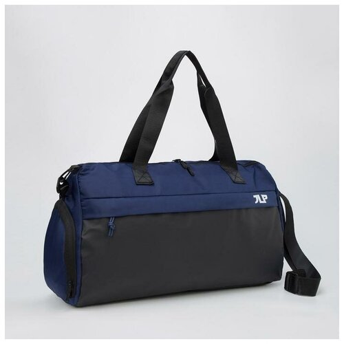 фото Сумка дорожная, отдел на молнии, 2 наружных кармана, крепление для чемодана, длинный ремень, цвет синий mikimarket